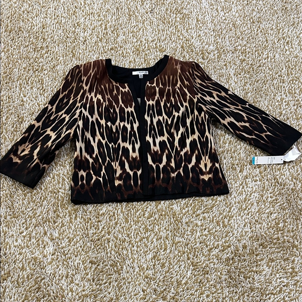 Leopard Print Women's Blazer